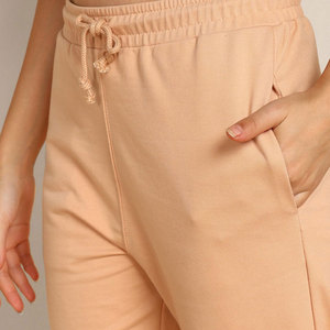Women's 2-Piece Hooded Sweatshirt Sweatpants Set Solid Color Full Sleeve Casual Tracksuit <b>Skinny</b> Knitted Cotton Ankle Length - Product Image 5