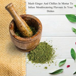 Ensemble mortier et pilon en bois d'acacia de qualité supérieure, Imam Dasta Okhli Musal Kharal Khalbatta, moulin à épices - Product Image 3
