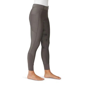 Leggings de equitación de cuero genuino premium para mujer, elegantes pantalones de equitación de cintura alta en venta - Product Image 3