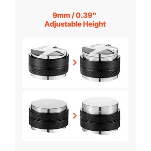 Distributore di Caffè da 53mm con Base a Ventaglio Regolabile in Acciaio Inox 304, Disponibile nelle Misure 51mm e 58mm - Product Image 3