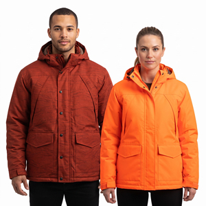 Veste softshell de chasse à capuche avec poche poitrine, couleur unie, imperméable, pour homme, fermeture éclair, idéale pour l'hiver - Product Image 1