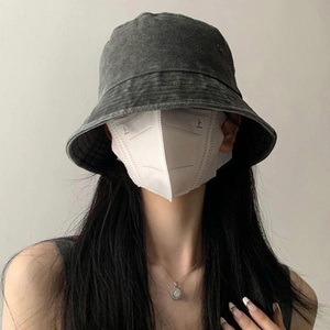 Chapeau de soleil anti-UV en coton lavé, pliable, pour l'été, la plage, le plein air, style bob de pêcheur, réglable, à large bord en coton - Product Image 6