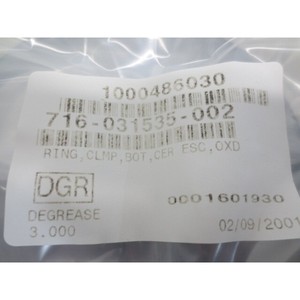 LAM 716-031535-002 Abrazadera de Anillo Inferior de Cerámica ESC - Equipo y Piezas de Semiconductores de Confianza de Trusted Global Legacy - Product Image 6