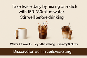 กาแฟเมแทบอลิซึมเพื่อความงามผสมกับสารสกัดจากพืชสำหรับเครื่องดื่มเพื่อสุขภาพแบบผงจากเกาหลีรูปทรงเพรียวบาง - Product Image 6