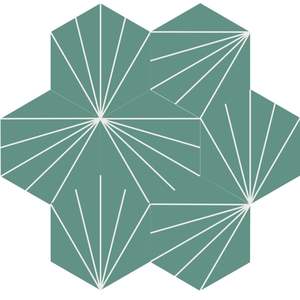 Azulejos de cemento modernos de doble propósito de 190x190 mm para una transición perfecta entre pisos y paredes en interiores y exteriores. - Product Image 1