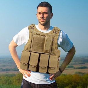 OEM Tactical Vest for <b>Men</b> Outdoor Gear Adjustable Chest Rig with Removable <b>Pouch</b> Vest Tactical Vest for Hunting and Survival - Product Image 5