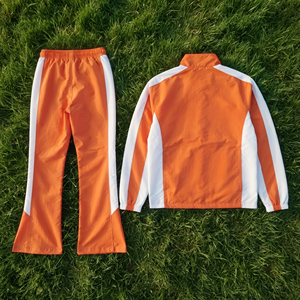 Manufacture Zipper Windbreaker Tracksuit Lightweight 100% Nylon Rain <b>Jacket</b> Pants Set Men Women Side Pocket Wind Breaker Suit - Product Image 2