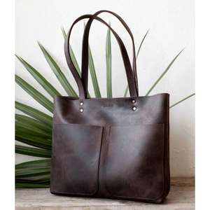 Bolsos de Mano de Cuero Genuino para Mujer, Estilo Europeo, Gran Capacidad, Cierre de Cremallera Resistente, Impermeables, Bolsos Personalizados al por Mayor - Product Image 4