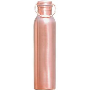 Bouteille à boire en cuivre imprimée avec couvercle hermétique sécurisé pour le stockage sain de l'eau à la maison, à l'hôtel, en cuisine et en voyage - Product Image 1