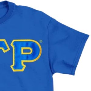 เสื้อยืดปักลาย Sigma Gamma Rho แบบเย็บสองชั้น แขนสั้น คอกลม ปักอักษรกรีก สีน้ำเงินรอยัล สำหรับผู้หญิง - Product Image 6
