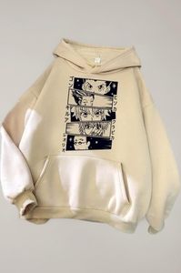 Sudadera urbana para hombre con capucha, estampado gráfico, corte holgado, bolsillo canguro, estilo hip hop - Product Image 4