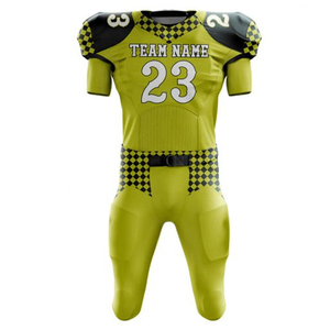 Fabrication OEM, conception personnalisée, uniformes de football américain respirants à manches courtes, sublimation, haute qualité, antibactériens - Product Image 1