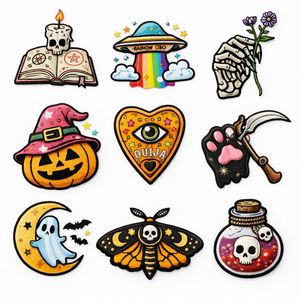 Custom Embroidered Patch Set Iron On Sew On Spooky <b>Gothic</b> Aesthetic Mixed Applique Badges for <b>Jackets</b> Bags Hats Jeans - Product Image 6