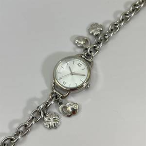 Reloj de Pulsera con Dijes al por Mayor 1057-B, Reloj de Cuarzo de Estilo Coreano con Caja Redonda de Aleación y Cadena de Acero Inoxidable para Mujer - Product Image 6