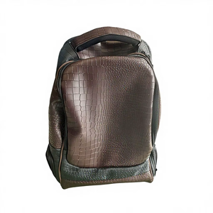 Manufacturer Mannu Sports Custom Vintage Stylish Crocodile <b>Print</b> Microfiber Leather Zipper Portable <b>Camera</b> Back Pack - Product Image 1