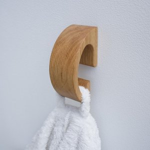 Solid Wood Wall Mounted <b>Peg</b> Hook Minimalist <b>Coat</b> Hanger Storage Organizer for Modern Residential Spaces - Product Image 6