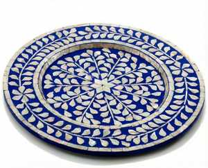 Premium MOP Inlay Chocolate Serving Storage Tray For Ramadan <b>Eid</b> <b>Gift</b> Festive Floral Dry Fruit Serving Platter For Table Decor - Product Image 2