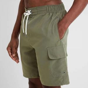 Short de bain pour homme à séchage rapide, imperméable, anti-plis, respirant, avec poches, taille élastique, short de plage avec doublure en maille intérieure - Product Image 4