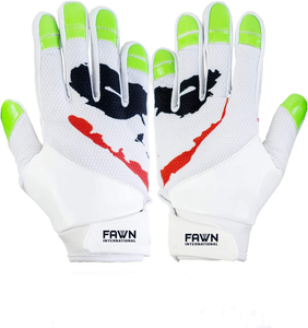 Gants de football avec technologie adhésive, surface entièrement en silicone, tissu respirant et durable, gants de receveur pour l'entraînement et les compétitions - Product Image 1