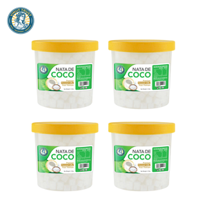 เยลลี่มะพร้าวแบบก้อนในชามไม้ อาหารเสริมเนื้อเจลลี่สีขาว - Product Image 5