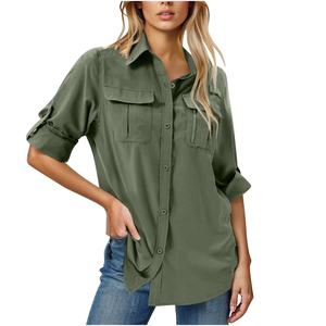 Chemises de pêche pour femmes en polyester et élasthanne doux, nouveau style, vêtements de sport et de tous les jours, haute qualité, dernier design. - Product Image 6