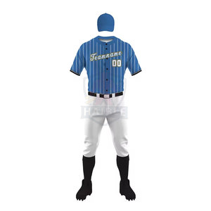 ชุดเบสบอลผ้าโพลีเอสเตอร์ถักระบายอากาศดี ขายดีที่สุด MOQ ต่ำ ปรับแต่งได้ตามต้องการ คุณภาพสูง สำหรับทีม บริการ OEM น้ำหนักผ้า 180-220 GSM - Product Image 2