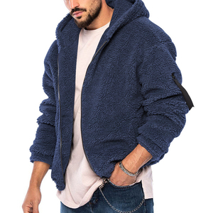 Chaqueta de Forro Polar Sherpa para Hombre, Ropa Casual, Estampado Personalizado, Ropa Urbana, Cuello Alto, Fabricada con Lana, Estilo Urbano - Product Image 4