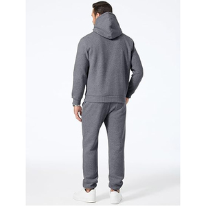 Conjunto Deportivo Informal de Sudadera con Capucha de Algodón para Hombre, Ropa Deportiva para Correr, Estilo Informal para Uso Diario - Product Image 3