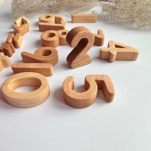 Letras del Alfabeto de Madera Hechas a Mano Ecológicas y Elegantes, Letras Iniciales Decorativas de Forma Cuadrada, Arte Mural Moderno - MN EXPORTS MNE-2010 - Product Image 6
