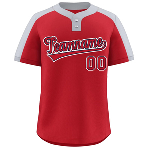 เสื้อเบสบอลพิมพ์โลโก้ตามสั่ง แห้งเร็ว ชุดกีฬาทีมชายแบบกำหนดเอง ระบายอากาศได้ดี ซับเหงื่อ เสื้อฝึกซ้อม - Product Image 4