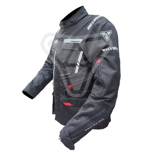 Veste en textile imperméable noire pour moto tout-terrain, longue durée de port, résistante, en Cordura - Product Image 1