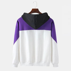 Sudadera con capucha de algodón grueso de felpa cepillada, corte regular, con bolsillo canguro, personalizable, lisa, para invierno, estilo urbano - Product Image 3