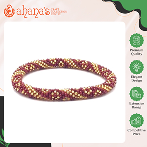 Best Quality Modern Design Nepal Origin Supply Women's Trendy Handmade Glass Seed <b>Beads</b> Crochet <b>Needle</b> Bracelets at Low Price - Product Image 2
