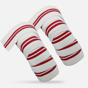 Vendas de compresión para rodilla de levantamiento de pesas transfronterizas para hombres y mujeres, de algodón, duraderas, transpirables, elásticas, para sentadillas, fitness y deportes. - Product Image 1