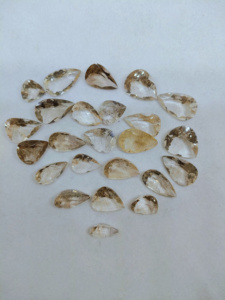 Piedra preciosa de cuarzo rutilo de cobre Natural 100%, forma de mezcla, piedra preciosa de corte brillante para la fabricación de joyas, piedra preciosa calibrada facetada - Product Image 3