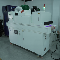 Système de polymérisation UV Excimer 172 nm avec pré-polymérisation LED UV 395 nm et polymérisation finale par lampe au mercure pour traitement de surface ultra mat