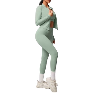Nuevo conjunto deportivo de 3 piezas de secado rápido, de alta calidad, para fitness, yoga y gimnasio, para mujer. - Product Image 2