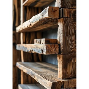 Estante de Pared de Madera Reciclada Sostenible - Venta al Por Mayor Ecológica - Product Image 1