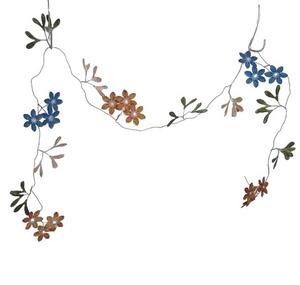 Guirlande de fleurs rustique multicolore en tôle, faite à la main, écologique, pour fêtes en extérieur, Noël - Product Image 6