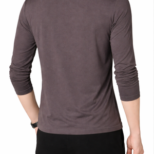 เสื้อยืดผู้ชายทรงเข้ารูป แขนสั้น ระบายอากาศ แห้งเร็ว ผ้าฝ้าย 100% คุณภาพสูง มีจำหน่าย - Product Image 6