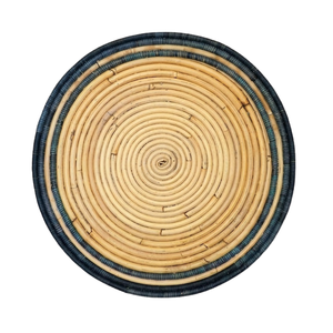 Moroccan Style Rattan Placemat Hand-Woven <b>Round</b> <b>Table</b> <b>Mat</b> for Boho Dining Decor Intricate Artisan Craftwork - Product Image 2