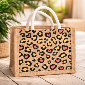 Bolsa de Mano Mediana de Lona Personalizada Premium, Reutilizable, con Tema de Pascua, Impresión de Logotipo Personalizado, para Eventos y Fiestas, con Asas de Cuerda, Estilo Bengala Occidental - Product Image 4