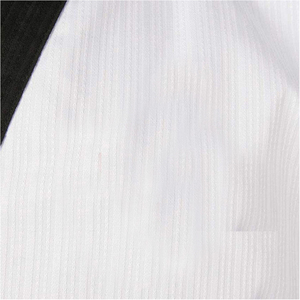 Uniforme de Taekwondo pour adultes, unisexe, haut blanc, pantalon noir, 100% coton, tenue d'arts martiaux durable, coupe régulière - Product Image 6