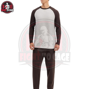 Buen Proveedor OEM ODM con Logotipo Personalizado, Camisetas Raglán de Manga Larga de Algodón de Tono Brillante, Corte Moderno para Hombre - Product Image 3