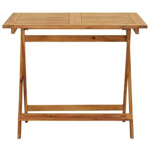 Tavolo da giardino pieghevole in legno massello di Acacia 35.4 tavoli da esterno "x 35.4" x 29.5" - Product Image 2