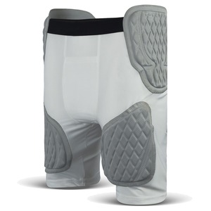 Pantalones Cortos Acolchados de Protección para Hockey sobre Hielo con Impresión Personalizada, Protección para Coxis, Cadera y Muslos, 100% Poliéster, Secado Rápido, para Patinaje, Esquí y Ciclismo - Product Image 4