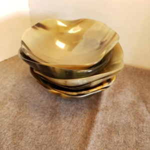 ชามสลัดควายฮอร์นธรรมชาติสำหรับรับประทานอาหารเสิร์ฟและตกแต่งบ้าน - Product Image 4