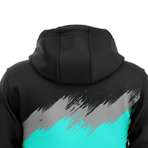 Sweat à capuche pour homme en molleton épais avec logo imprimé personnalisé, broderie sur le devant, motif uni, tissu 340g, coupe classique, hiver - Product Image 5