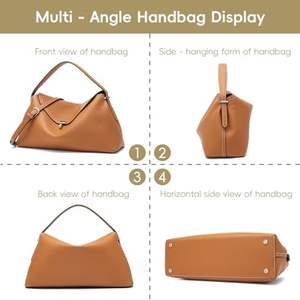 ผู้ผลิตกระเป๋าถือหนังแท้สำหรับผู้หญิงแบบ OEM ขายส่ง - Product Image 2