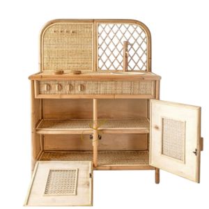 Cocinita Infantil Lumier Rattan Small Sprouts para Niños de 2 a 4 Años, Material de Bambú, Diseño Unisex - Product Image 5